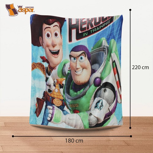Cobertor- edredn TOY STORY con borrega, Matrimonial
