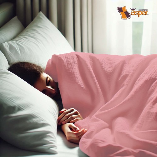 COBERTOR LIGERO DOMINICA CON BORREGA , MATRIMONIAL, 2,20 X 1,80 MTS.  