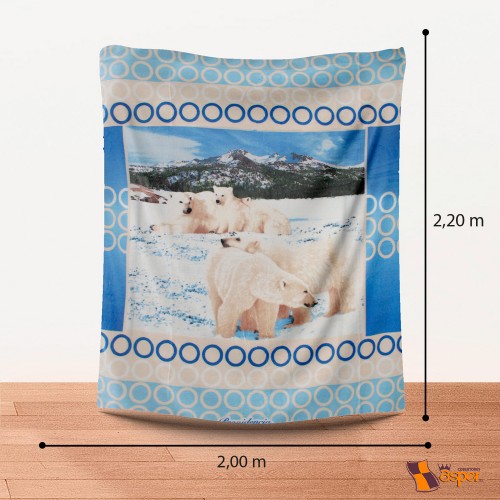 Cobertor- sobrecamero, OSOS POLARES