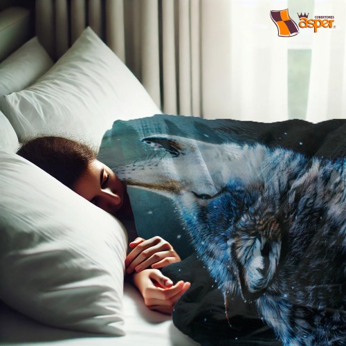 Cobertor- sobrecamero, LOBO, Matrimonial