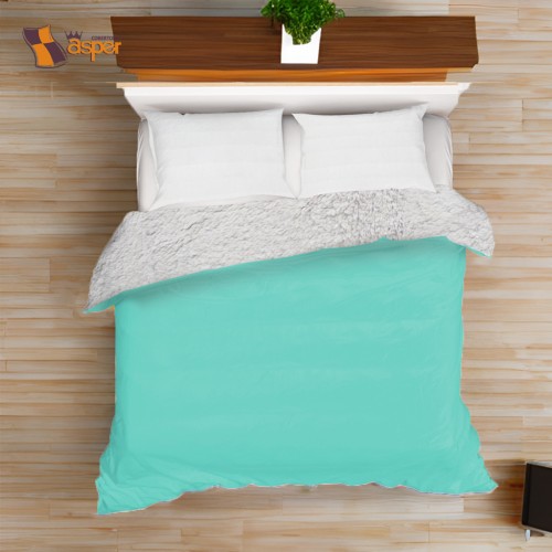 COBERTOR LIGERO CON BORREGA SENSES, MATRIMONIAL, 2,20 X 1,80 MTS.  