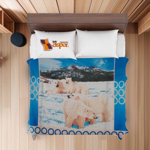 Cobertor- sobrecamero, OSOS POLARES