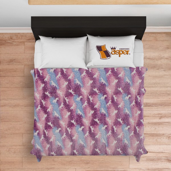 Cobija ligera UNICORNIOS luminosa