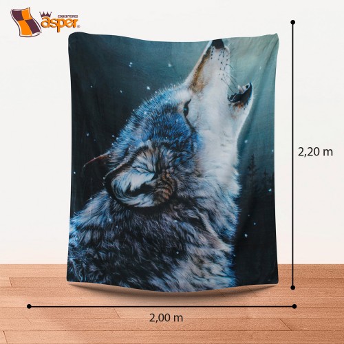 Cobertor- sobrecamero, LOBO, Matrimonial