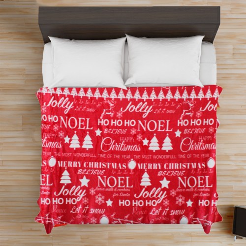 COBERTOR LIGERO NAVIDAD, MATRIMONIAL, 2,20 X 1,80 MTS.  