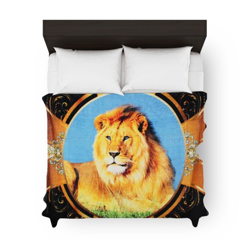 Cobertor- sobrecamero, LEON REAL, QUEEN SIZE