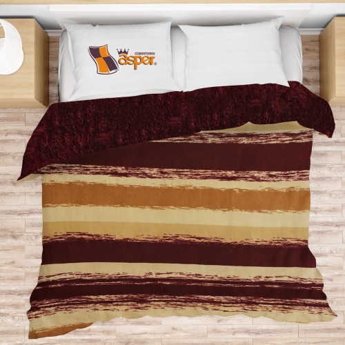 COBERTOR CON BORREGA MARRIS, MATRIMONIAL, 2,20 X 1,80 MTS.